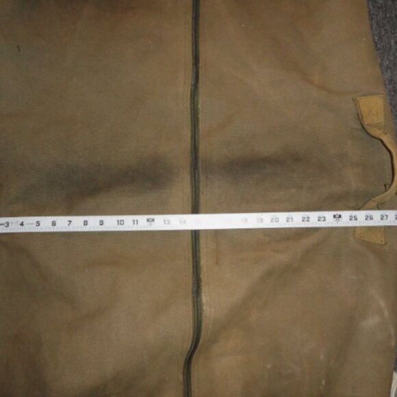 VINTAGE 1985 FRENCH FRANCE LARGE GREEN DUFFLE BAG COMMANDO SCHOOL ISSUE LD 4355 - Picture 4 of 13